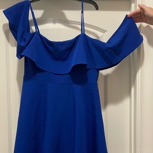 Blue cocktail dress